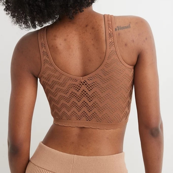 🤎AERIE SUPERCHILL SEAMLESS BRA TOP SIZE S - Picture 3 of 8